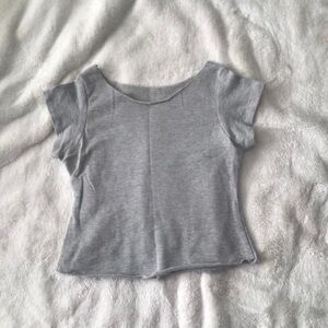 Grey Baby Tee